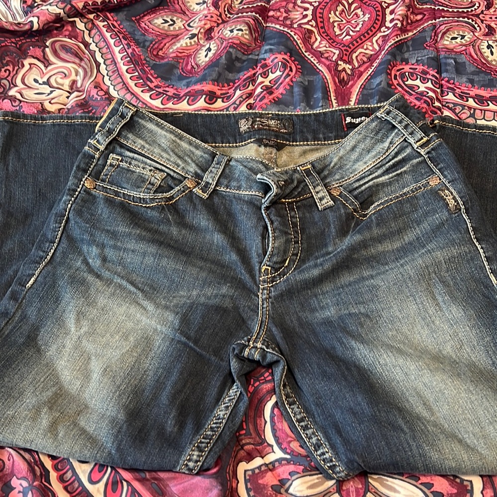 Silver capris